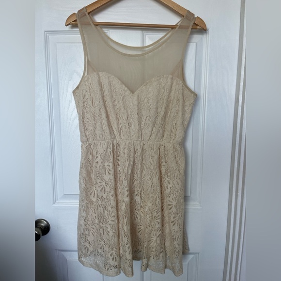 Aggie Sweetheart Sheer Lace Dress - Picture 1 of 5